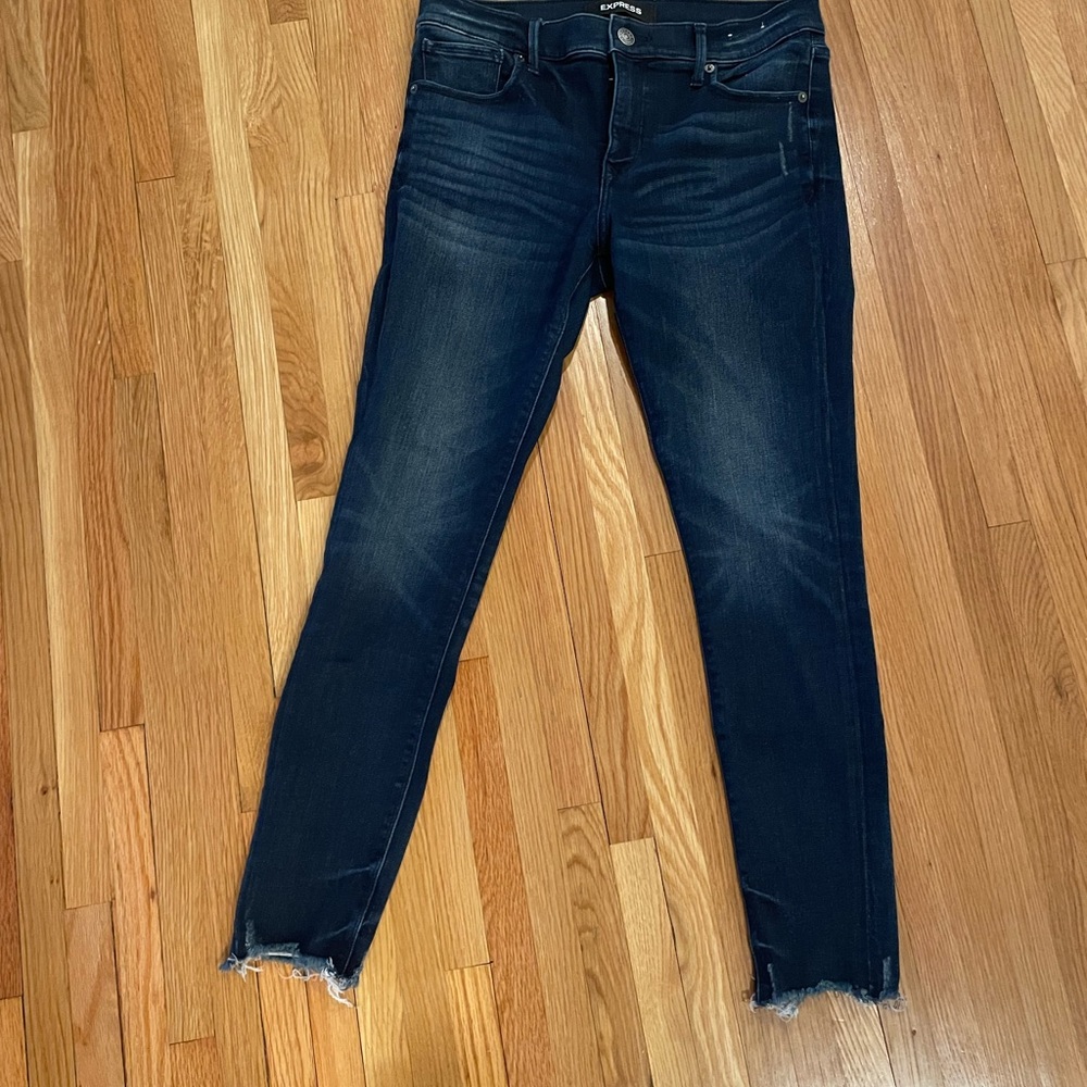 Express Dark Indigo Women's Skinny Jeans